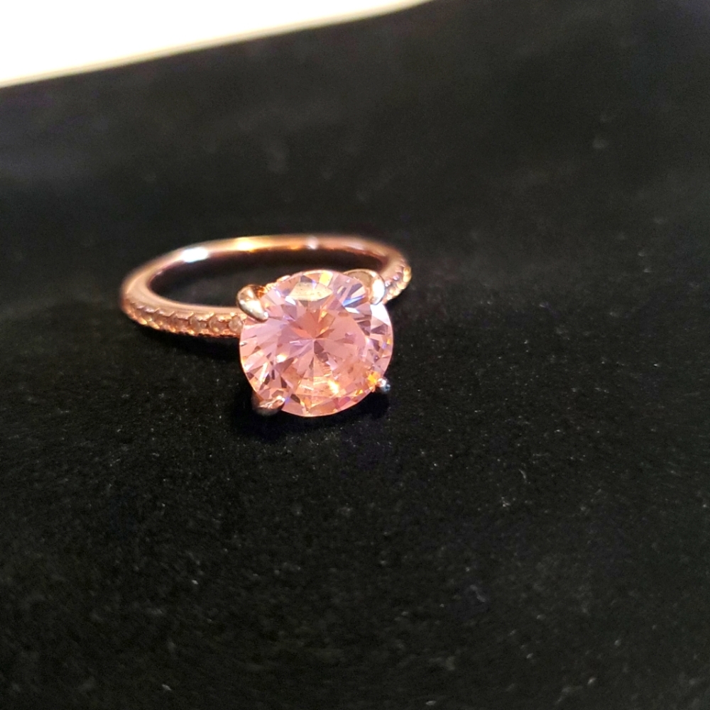 2/$50 - Pink Saphire Rose Gold Ring